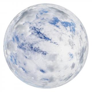 HDRi Skydome of Blue Clouded Sky 16K